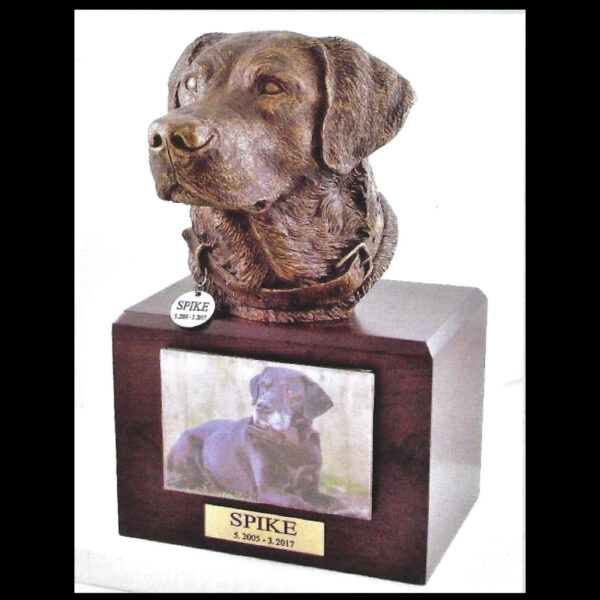 Black Lab Bust Urns - Image 5