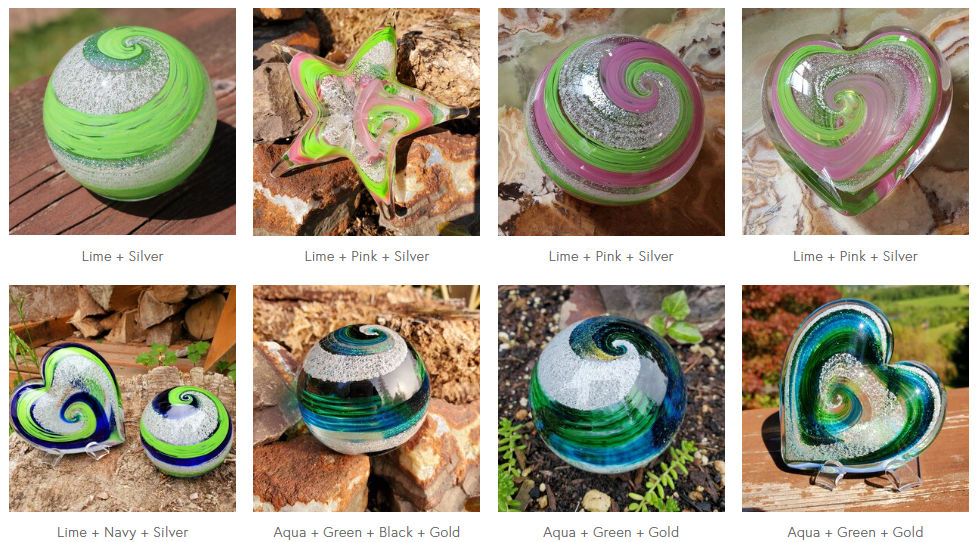 Memorial Glass Paw Print - Image 2