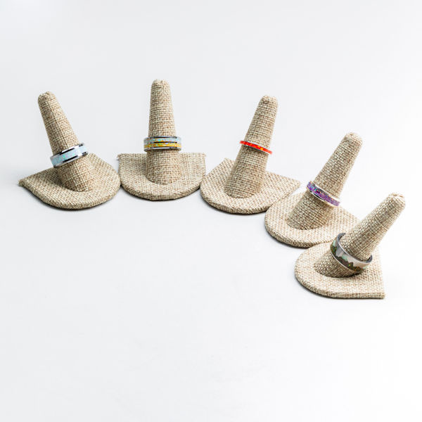 Opal & Argentium Silver Cremation Ring - 6 mm - Image 5