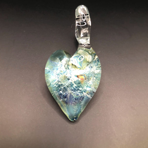 Glass Heart Memorial Pendant - Image 2
