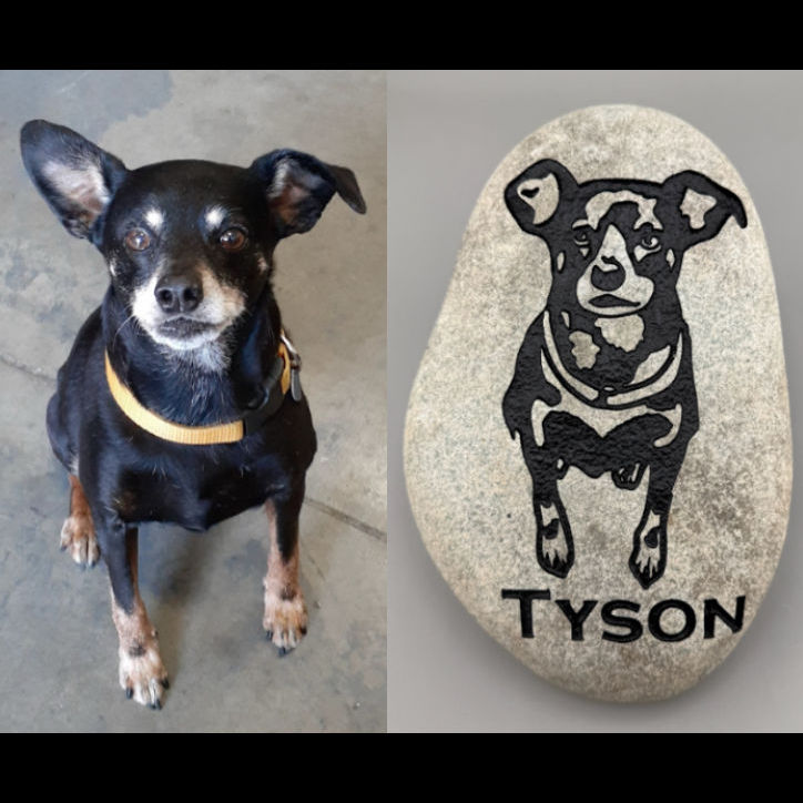 Pet Portrait Memorial Stone - Image 2