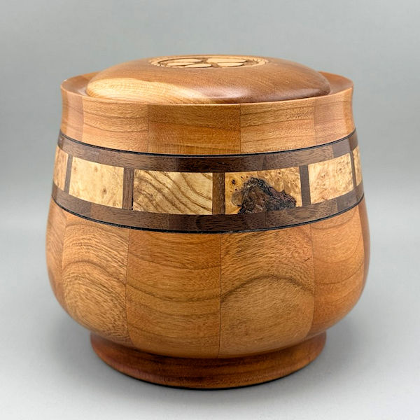 Cherry, Walnut and Burl Pet Urn - 60 ci - Image 3