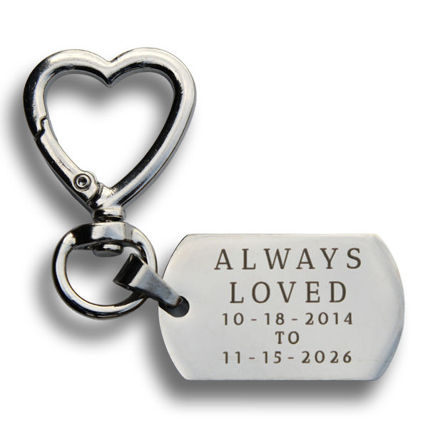 Dog Tag Keychain or Bag Charm - Image 4