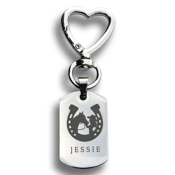Dog Tag Keychain or Bag Charm - Image 5